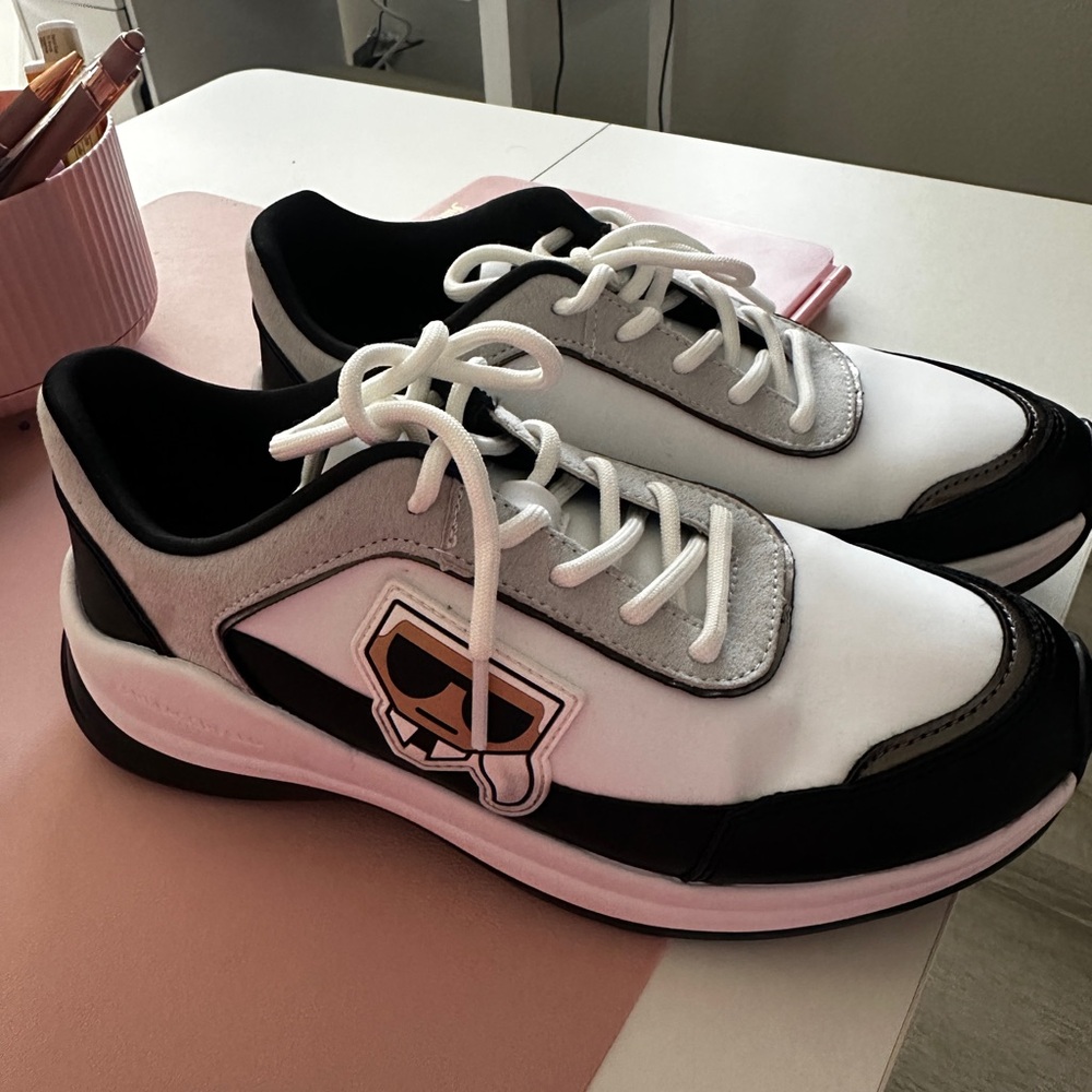 Karl Lagerfeld Black and White Sneakers